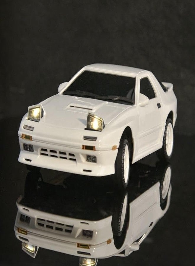 Rahisa سيارة سباق Rahisa LDRC 1/18 Rx7 RC ذات الدفع الخلفي، مزودة بنظام تحكم لاسلكي جيروسكوبي، ونظام إضاءة LD1802، ومحرك سيرفو، ووحدة تحكم إلكترونية (ESC) للهواة (أبيض) - Image 5